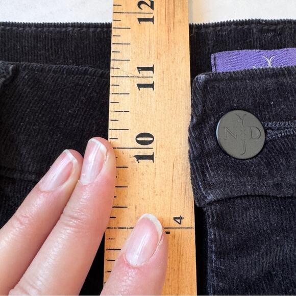 NYDJ Black Corduroy Bootcut Jeans Pants Womens 12 Classic Fall Casual - Picture 13 of 13